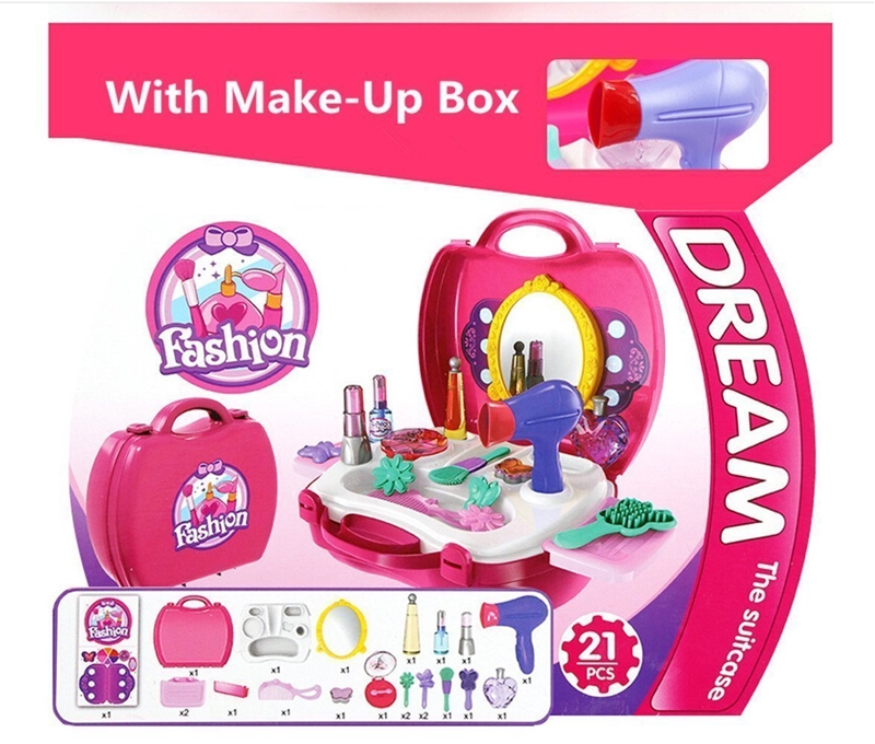 Picture of Toyshine Carry Along Beauty Set Toy with Briefcase and Accessories, (Multicolour)