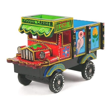 Picture of Pramod toys Truck Vehicle Wooden Toys Handmade Handpainted Push and Pull Toys for Kids Boys and Girls